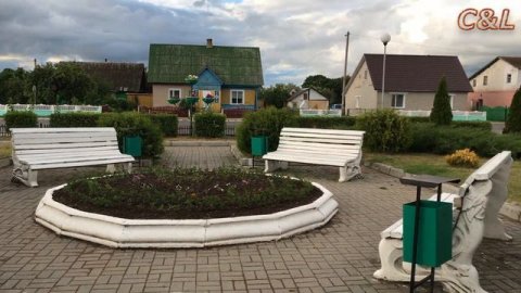 The resort village Naroch Home hotel and sanatorium Near a large freshwater lake