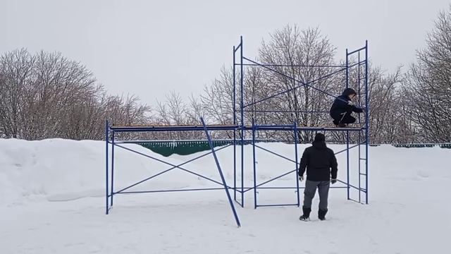 Сборка лесов 4 секции смотреть онлайн