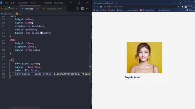 Clip path Animation using Pure CSS and HTML | How to create clip-path animation | CodeEra