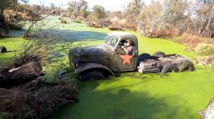 Зил 157 снова в деле! Unimog застрял! Утопили Зила!