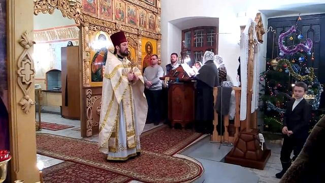 Проповедь на Рождественской Литургии. 2017г. Священник Алексей Коровин. смотреть онлайн