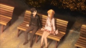 Кирито и Асуна: "Имя твое на губах замерло.."