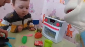 ВЛОГ ДЕТСКАЯ ПЛИТА готовим курицу Куклам и Игрушкам