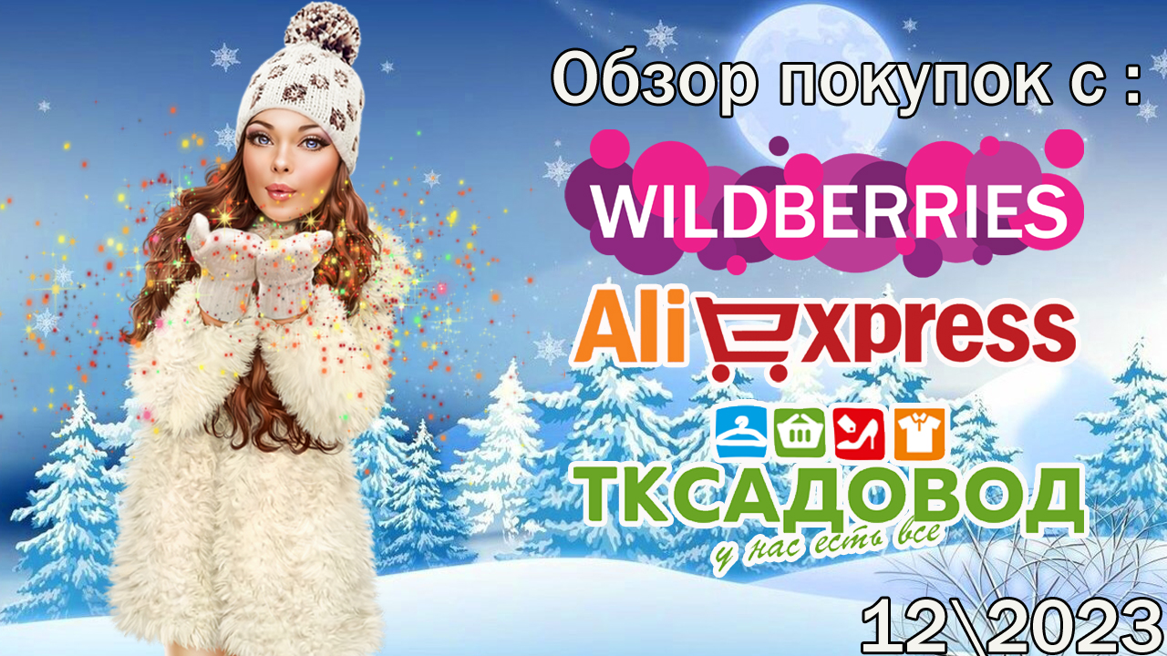 Обзор покупок с:  Wildberries, AliExpress, ТЦ Садовод 12\2023