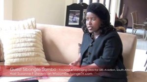 Sibongile Sambo (pt1) interviewed by Suzanne F Stevens on Wisdom Exchange TV (pt 1 Expertise)