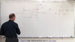 Physics 55.1 Optics: Exploring Images with Thin Lenses and Mirrors (9 of 20) Diverging Lens: s--0