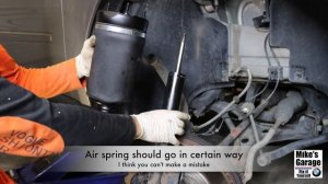 How to replace front air spring on Mercedes ML350 (2006-2011); GL450