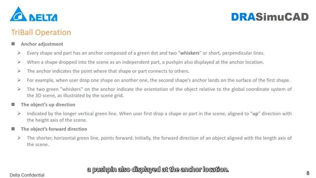 Delta Robotic Simulation Platform DRASimuCAD(8) - TriBall Operation