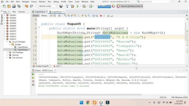 ASD013: Tutorial Penggunaan Struktur Data HashSet dan HashMap serta Struktur Data untuk elemen UNIK смотреть онлайн