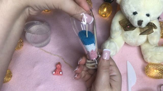 Асмр ДЕЛАЮ СВЕЧУ ИЗ ПЕСКА И ГЕЛЯ, расслабляющее видео для сна | Asmr Candle