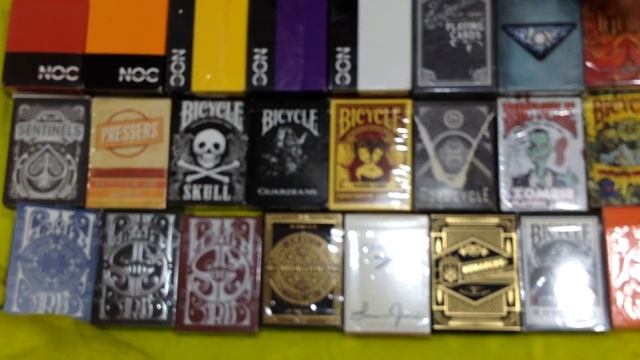 Моя коллекция игральных карт 2015(49 колод) Обзор всех моих колод