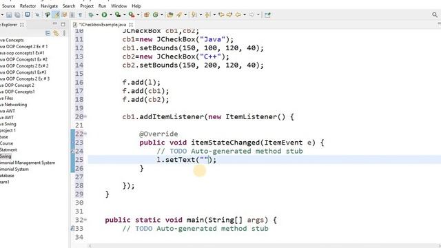 JCheckBox Example in Java Swing | Lecture # 75 | Learn Programming смотреть онлайн