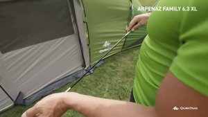 Палатки ARPENAZ FAMILY 6.3 XL ( Палатка для кемпинга 6 мест ) | Декатлон