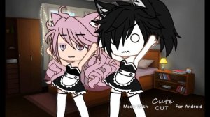 Meme gacha Life мальчик в костюме горничной