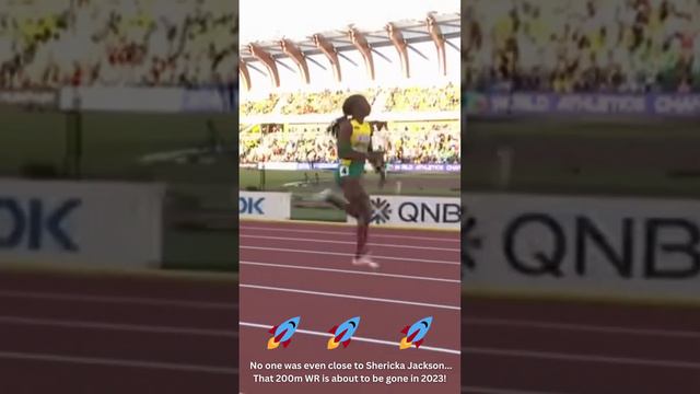 Shericka Jackson will break the 200M world record in Budapest