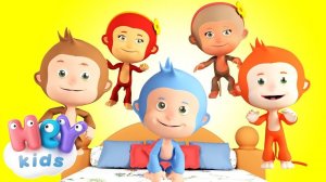 Cinq Petits Singes  Vidéo pour bébé - HeyKids Français