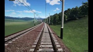 Transport Fever - поездка по кольцевой на электричке ЭД4М