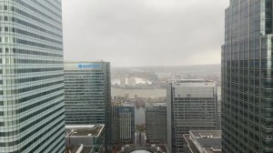 London Timelapse || One Canada Square || Canary Wharf || Storm Ciara || 4K ||