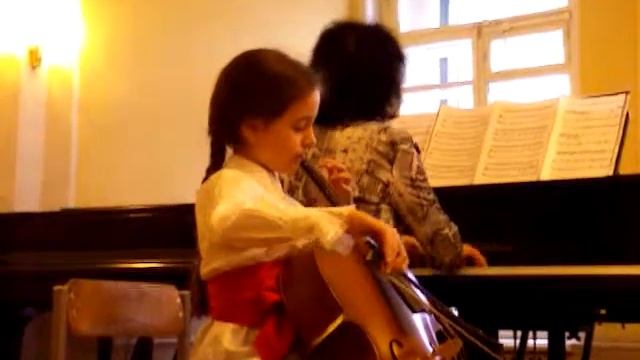 Handel "Gavotte with variations" cello Mira 8 years смотреть онлайн