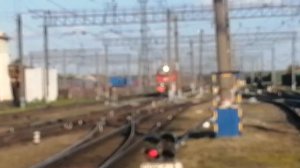 ЭП2К-256 с пассажирским поездом Екатеринбург - Приобье