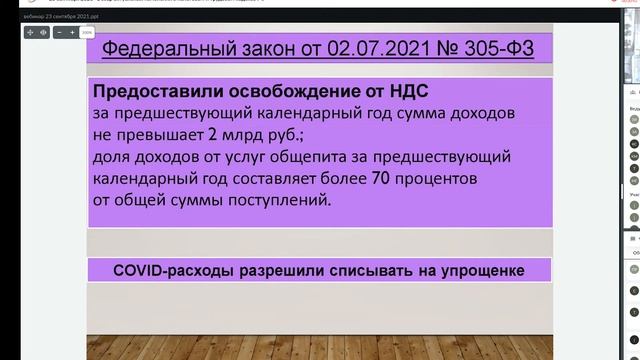Федеральный Закон От 02.07.21 №305 Ф3 Предоставили Освобождение От НДС