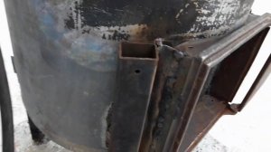 Печь для казана из водонагревателя своими руками.