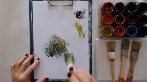 Круглая строительная кисть - находка для рисования!