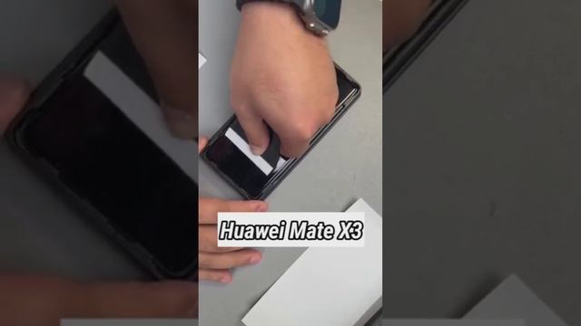 Huawei Mate X3 Unboxing With Screen protector Applying Process ?#shots