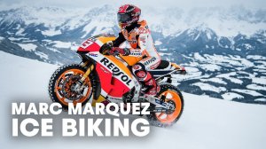Чемпион MotoGP мчится по снегу и льду на лыжной трассе Кубка мира #motoGP