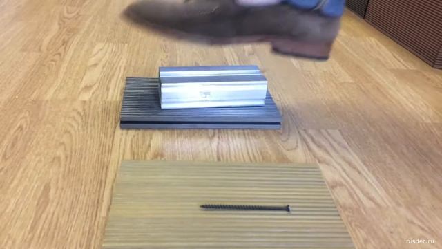 Тест на вдавливание доски ДПК от rusdec смотреть онлайн