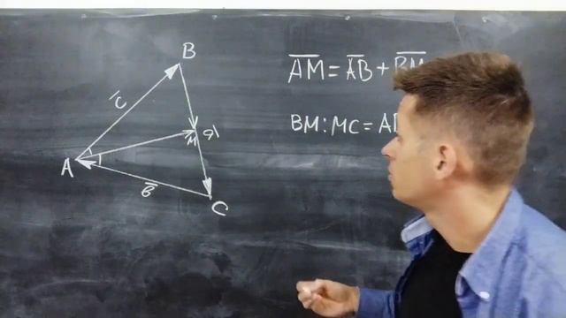 Работаем с векторами, биссектриса. АНГЕМ