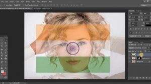 How to make Indian flag in Photoshop | Indian flag face painting in Hindi | Clipping mask Photoshop