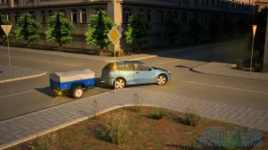 Безопасность движения. Особые условия. Поворот с прицепом