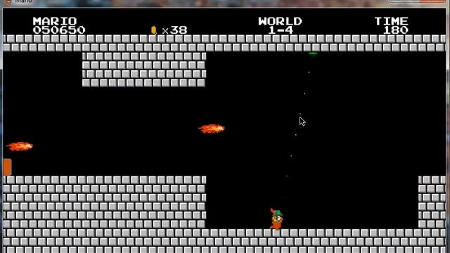 Игра в Super Mario 1987 года. Убить дракона! смотреть онлайн