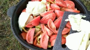 БАСМА УЗБЕКСКАЯ В КАЗАНЕ НА КОСТРЕ _ ОЧЕНЬ ВКУСНОЕ И ПРОСТЕЙШЕЕ БЛЮДО