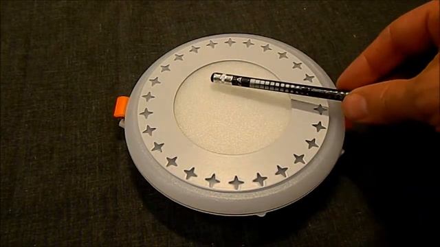 Трёх режимный круглый встраиваемый LED светильник с орнаментом LPL 6+3 W, d 135, 4000K+WH, белый ри смотреть онлайн