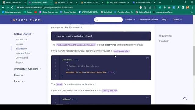 Laravel 10 Full Course | #37 Install laravel Excel Package in Project