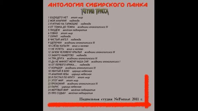 ТЁПЛАЯ ТРАССА -  Антология Сибирского Панка (2011)