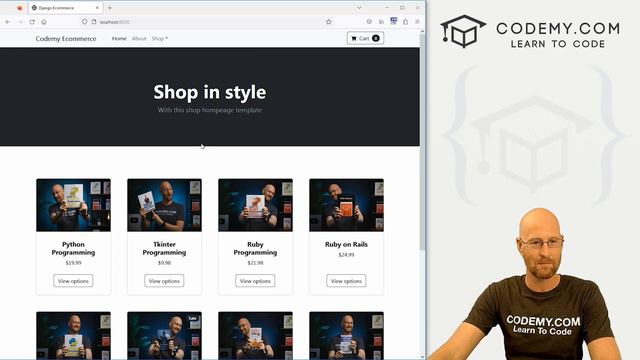 6. Template Out The Website - Django Wednesdays ECommerce 6 смотреть онлайн