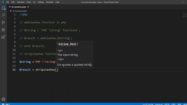 addslashes() and stripslashes() functions in PHP | PHP String Functions