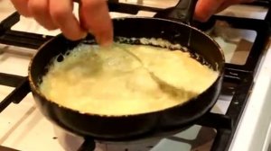 Детское питание. Омлет из яиц с молоком.