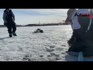 Ловля на стоячую уклейки на карьере в Кстово.