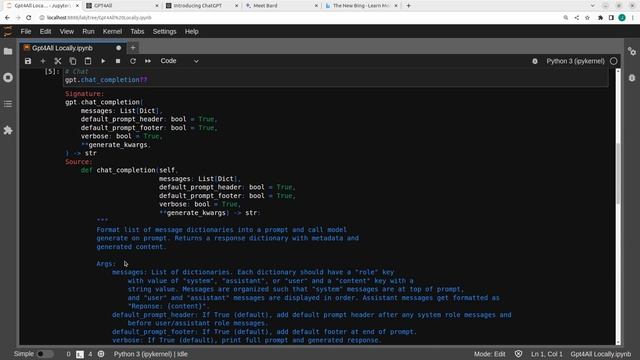 GPT4All Python Tutorial (PyGPT4all)