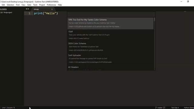 How to execute Python Program in sublime-text