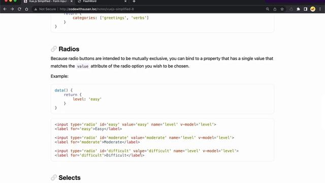 Vue.js Simplified - Form Input Binding (#8)