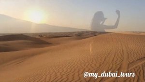 Закат в пустыне. Экскурсии в ОАЭ. Пустынное Сафари.Экскурсии с русским гидом.