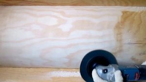 Шлифовка дома из бревна