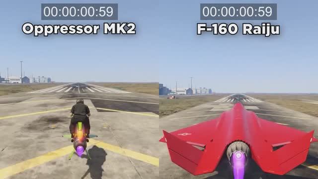 ГТА 5 ONLINE  OPPRESSOR MK2 против RAIJU.
#GTA6 #новости #видеоигры #ГТА5