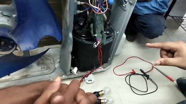 How to check Compressor in Inverter Ac With Bulb