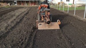 Самодельный мини трактор, с мото фрезой